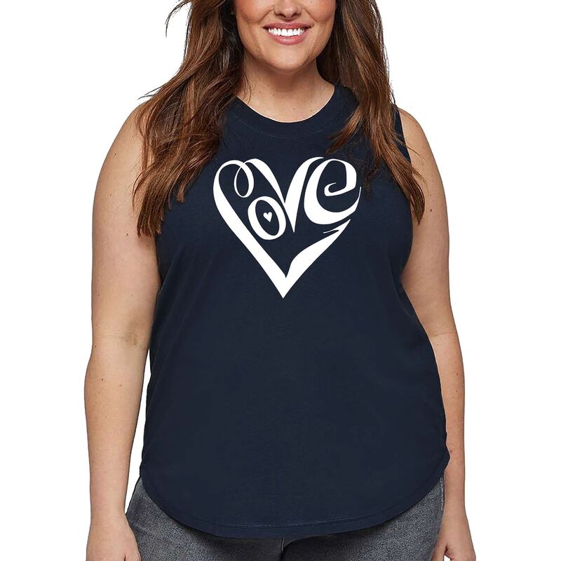 【送料無料】 エルエーポップアート レディース Tシャツ トップス Script Heart - W