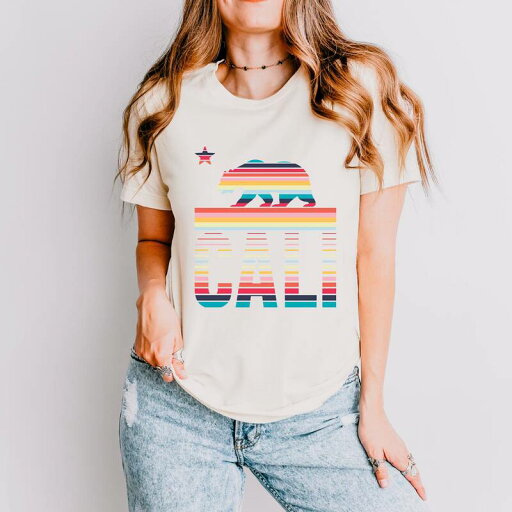 【送料無料】 Simply Sage Market レディース Tシャツ トップス Simply Sage Market Cali Bear Stripes Short Sleeve Tee Cream 【送料無料】 Simply Sage Market レディース Tシャツ トップス Simply Sage Market Cali Bear Stripes Short Sleeve Tee Cream