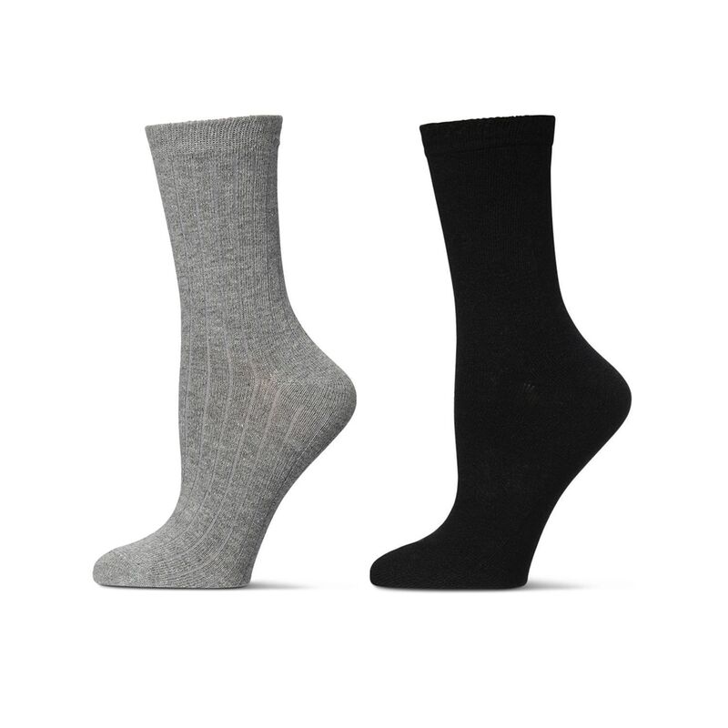 ̵ ⥤ ǥ   2 Pair Women's Flat Knit Wool Blend Crew S...