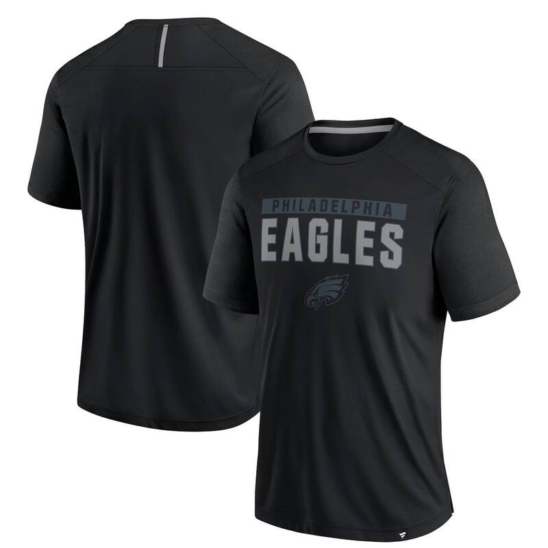 ̵ եʥƥ  T ȥåץ Men's Fanatics Black Philadelphia Eagles ...