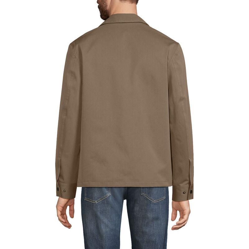 【送料無料】 ランズエンド メンズ ジャケット・ブルゾン アウター Men's Lands' End Squall Mac Rain Jacket Vintage Taupe