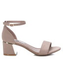 【送料無料】 キシタイ レディース サンダル シューズ Women's Heeled Suede Sandals BR By XTI Beige 4562605 Beige(4)
