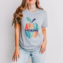 【送料無料】 Simply Sage Market レディース Tシャツ トップス Simply Sage Market Apple Picking Squad Colorful Short Sleeve Tee Heather Grey(4)