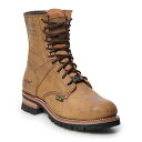 【送料無料】 アドテック メンズ ブーツ・レインブーツ シューズ AdTec Logger Men's Steel Toe Work Boots Brown