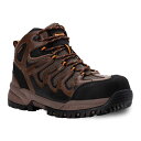 【送料無料】 プロペット メンズ ブーツ・レインブーツ シューズ Propet Sentry Men's Waterproof Work Boots Brown Orange