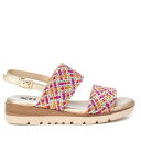 【送料無料】 キシタイ レディース サンダル シューズ Women's Double Strap Flat Sandals By XTI 143948 Fuchsia