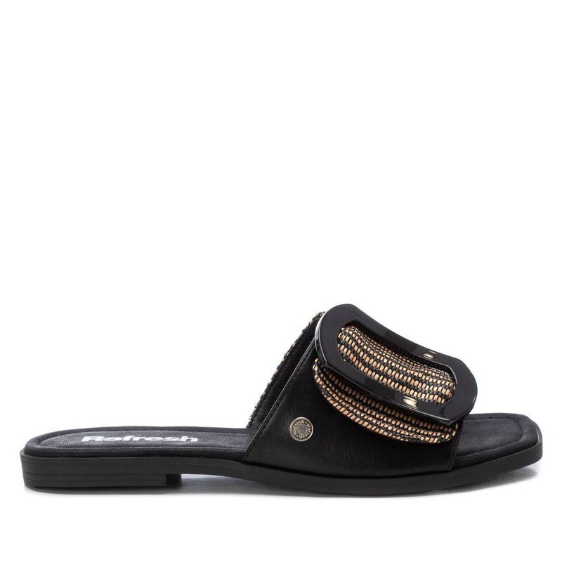 リフレッシュ レディース シューズ サンダル Women's Flat Slip in Sandals Refresh By Xti 172861 Black ブラック