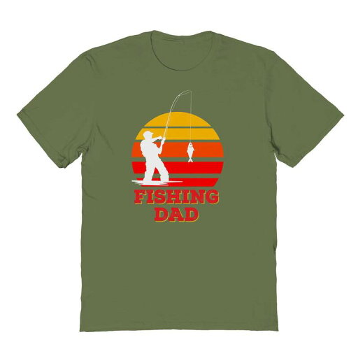 【送料無料】 ライセンス キャラクター メンズ Tシャツ トップス Men's Fishing Dad Graphic Tee Military Green 【送料無料】 ライセンス キャラクター メンズ Tシャツ トップス Men's Fishing Dad Graphic Tee Military Green
