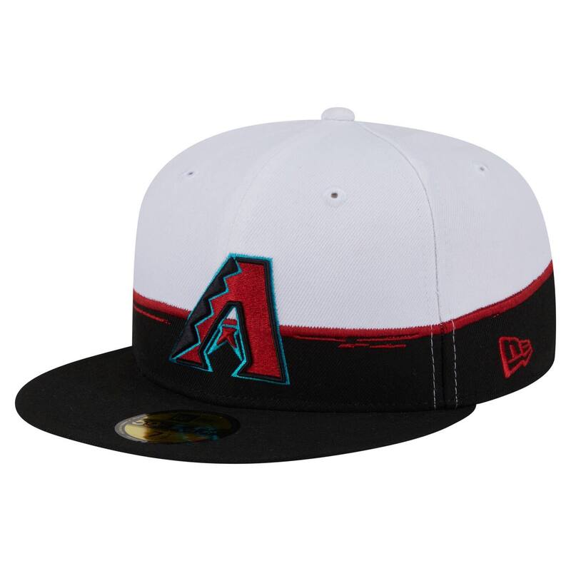 【送料無料】 ニューエラ メンズ 帽子 アクセサリー Men's New Era Black/White Arizona Diamondbacks Paint Stroke 59FIFTYFitted Hat Dbk Black