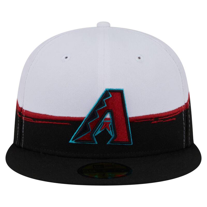 【送料無料】 ニューエラ メンズ 帽子 アクセサリー Men's New Era Black/White Arizona Diamondbacks Paint Stroke 59FIFTYFitted Hat Dbk Black