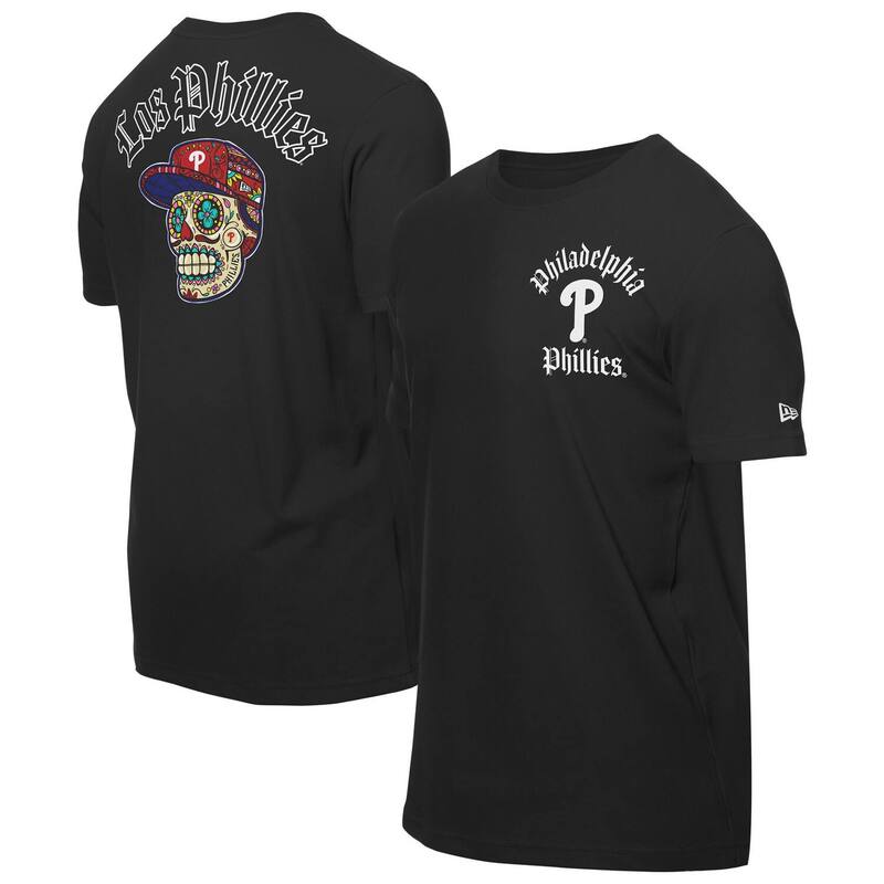 ̵ ˥塼  T ȥåץ Men's New Era Black Philadelphia Phillies S...