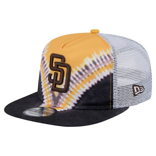 【送料無料】 ニューエラ メンズ 帽子 アクセサリー Men's New Era San Diego Padres Tie-Dye Golfer Trucker Adjustable Hat Pad Brown 【送料無料】 ニューエラ メンズ 帽子 アクセサリー Men's New Era San Diego Padres Tie-Dye Golfer Trucker Adjustable Hat Pad Brown