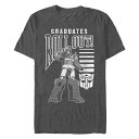 【送料無料】 ライセンス キャラクター メンズ Tシャツ トップス Big & Tall Transformer Graduates Roll Out Graphic Tee Charcoal Heather