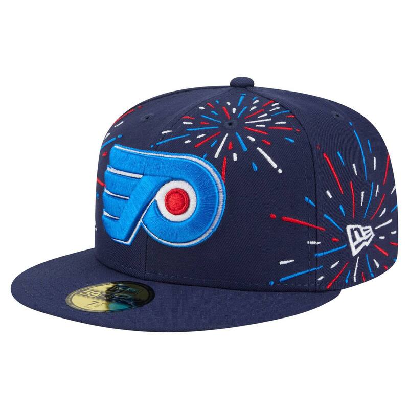 【送料無料】 ニューエラ メンズ 帽子 アクセサリー Men'sNew Era Navy Philadelphia Flyers Americana Fireworks 59FIFTY Fitted Hat Fly Navy