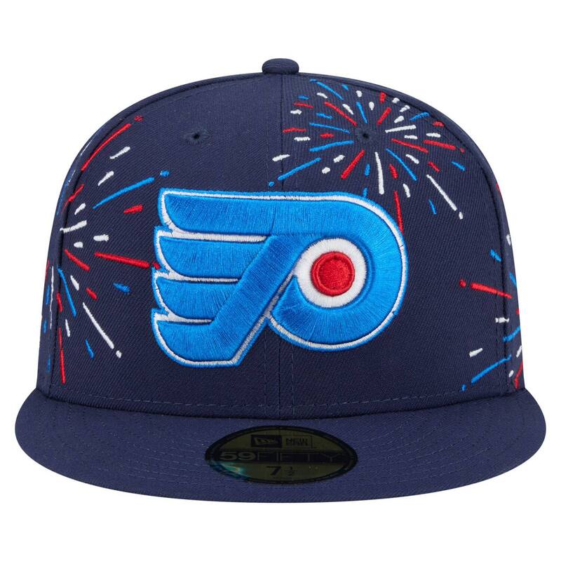 【送料無料】 ニューエラ メンズ 帽子 アクセサリー Men'sNew Era Navy Philadelphia Flyers Americana Fireworks 59FIFTY Fitted Hat Fly Navy