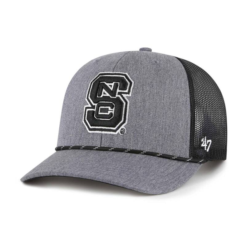 【送料無料】 フォーティセブンブランド メンズ 帽子 アクセサリー Men's'47 Gray NC State Wolfpack Carbon Rope Adjustable Hat Nst Grey