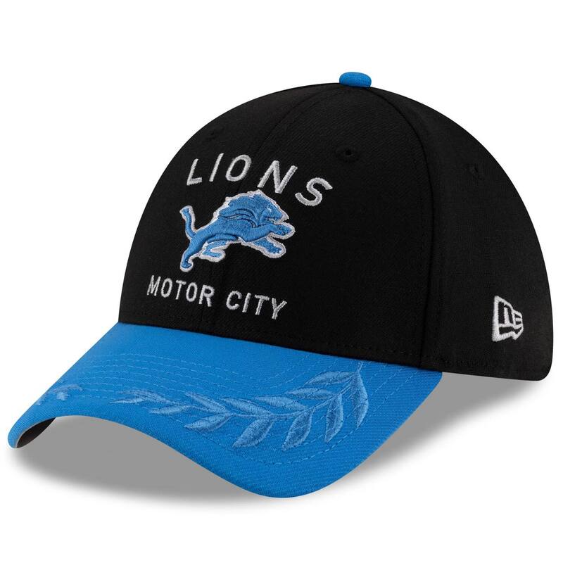 【送料無料】 ニューエラ メンズ 帽子 アクセサリー Men's New Era Black/Blue Detroit Lions 2025 NFL Draft 39THIRTY Flex Hat Lns Black
