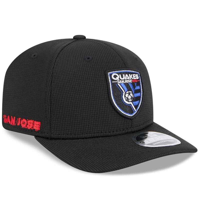 楽天ReVida 楽天市場店【送料無料】 ニューエラ メンズ 帽子 アクセサリー Men's New Era Black San Jose Earthquakes 2025 Jersey Hook 9SEVENTY Stretch-Snap Hat Sje Black