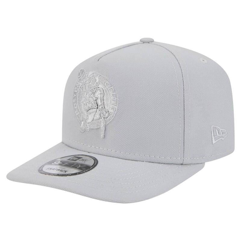 【送料無料】 ニューエラ メンズ 帽子 アクセサリー Men's New Era Gray Boston Celtics Colorpack A-Frame Pinch Front 9FIFTY Snapback Hat Cel Grey