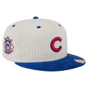 【送料無料】 ニューエラ メンズ 帽子 アクセサリー Men's New Era Cream/Royal Chicago Cubs Two-Tone Corduroy 59FIFTY Fitted Hat Cub Beige