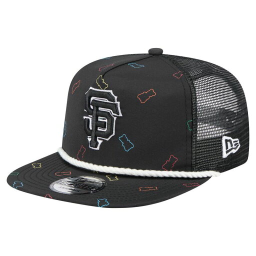 【送料無料】 ニューエラ メンズ 帽子 アクセサリー Men's New Era Black San Francisco Giants Gummy Golfer Trucker Adjustable Hat Gnt Black 【送料無料】 ニューエラ メンズ 帽子 アクセサリー Men's New Era Black San Francisco Giants Gummy Golfer Trucker Adjustable Hat Gnt Black
