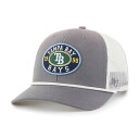 【送料無料】 フォーティセブンブランド メンズ 帽子 アクセサリー Men's '47 Gray/White Tampa Bay Rays Tide Sweep Rope Trucker Adjustable Hat Ray Grey