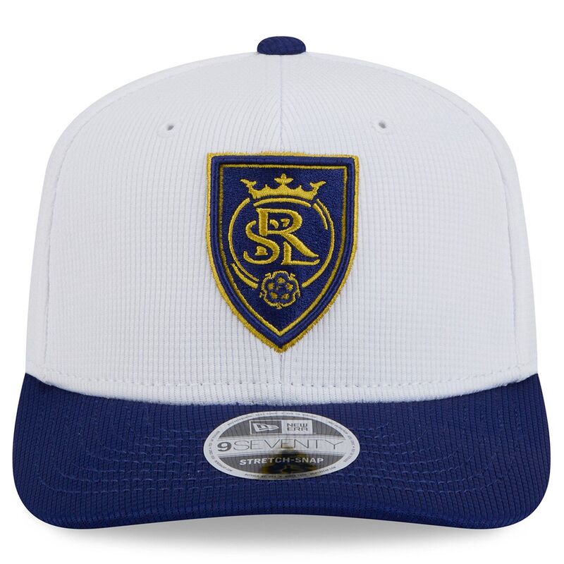 【送料無料】 ニューエラ メンズ 帽子 アクセサリー Men's New Era White/Blue Real Salt Lake 2025 Jersey Hook 9SEVENTY Stretch-Snap Hat Slt White