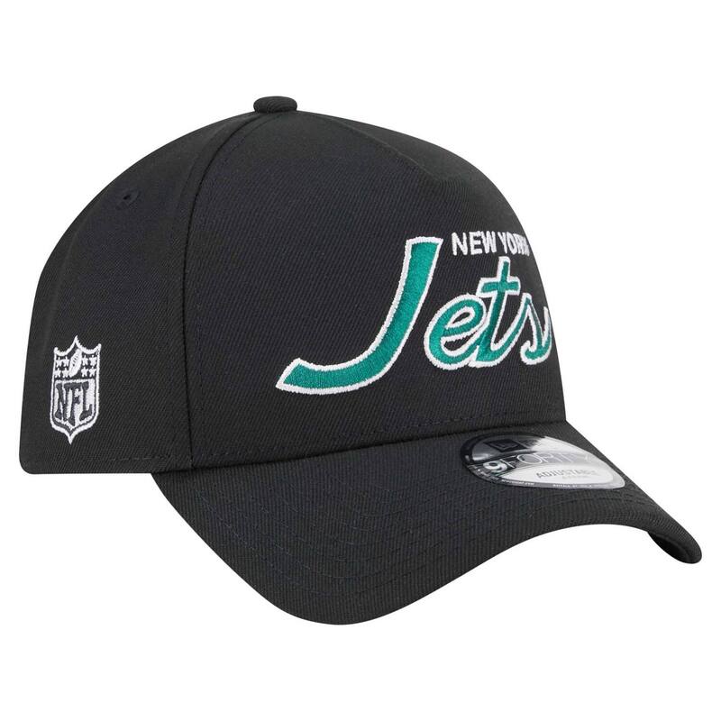 【送料無料】 ニューエラ メンズ 帽子 アクセサリー Men's New Era Black New York Jets Smith 9FORTY Adjustable hat Jet Black