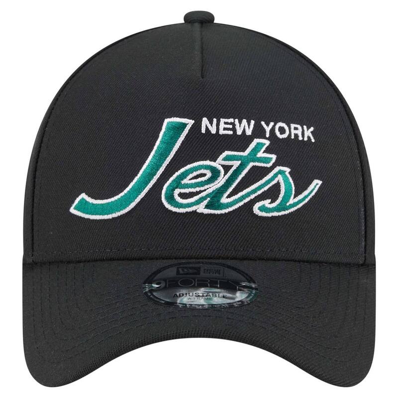 【送料無料】 ニューエラ メンズ 帽子 アクセサリー Men's New Era Black New York Jets Smith 9FORTY Adjustable hat Jet Black