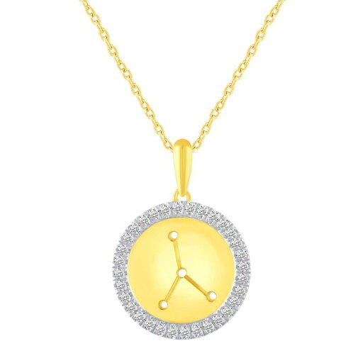 【送料無料】 アンブランデッド レディース ネックレス・チョーカー・ペンダントトップ アクセサリー 1/4 Carat T.W. Diamond Halo Zodiac Pendant Necklace Cancer 【送料無料】 アンブランデッド レディース ネックレス・チョーカー・ペンダントトップ アクセサリー 1/4 Carat T.W. Diamond Halo Zodiac Pendant Necklace Cancer