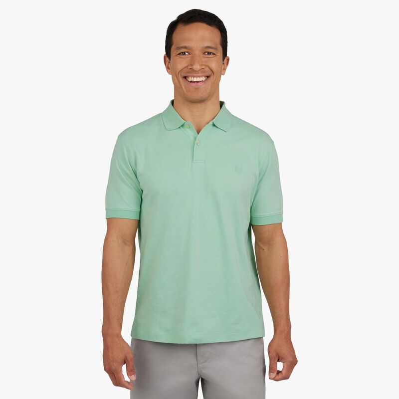 ̵ åץ  T ȥåץ Men's Chaps Short Sleeve Solid Interlock Po...