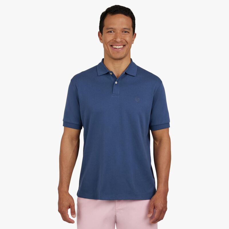 ̵ åץ  T ȥåץ Men's Chaps Short Sleeve Solid Interlock Po...