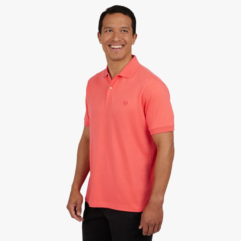 ̵ åץ  T ȥåץ Men's Chaps Short Sleeve Solid Interlock Po...