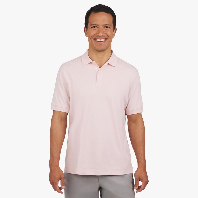 ̵ åץ  T ȥåץ Men's Chaps Short Sleeve Solid Interlock Po...