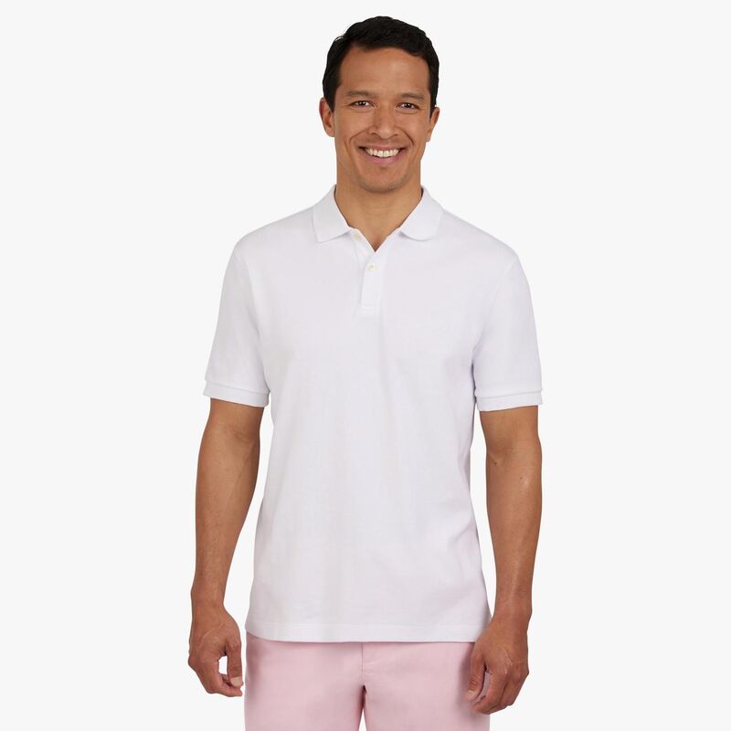 ̵ åץ  T ȥåץ Men's Chaps Short Sleeve Solid Interlock Po...