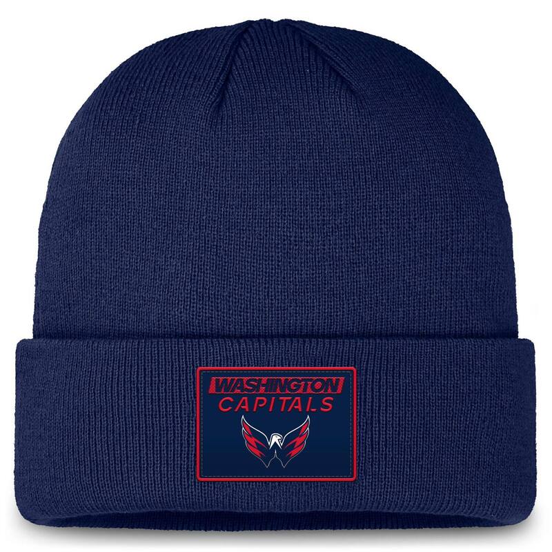 【送料無料】 ファナティクス メンズ 帽子 アクセサリー Men's Fanatics Navy Washington Capitals Authentic Pro Cuffed Knit Hat Cap Navy