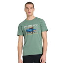 【送料無料】 ハーレー メンズ Tシャツ トップス Men's Hurley Acid Wash Graphic Tee Cilantro(4)