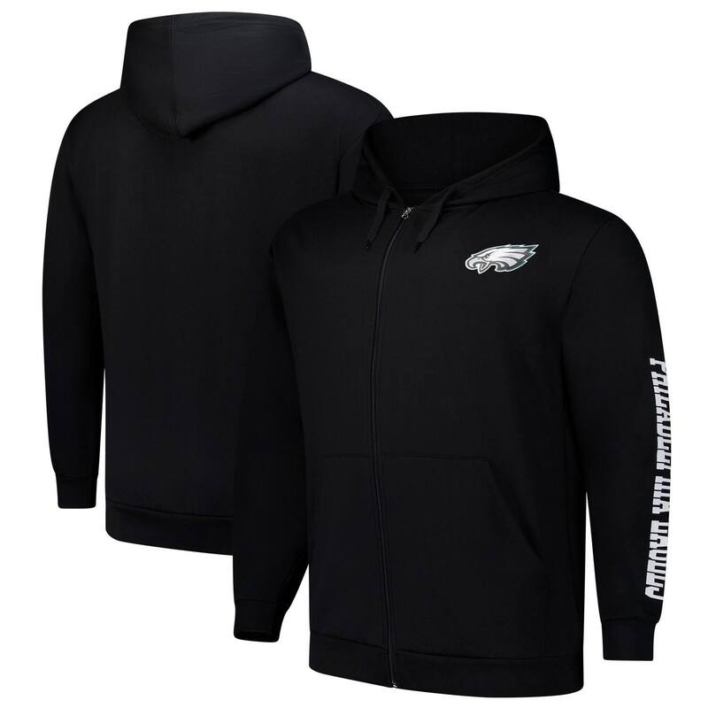 ̵ եʥƥ  T ȥåץ Men's Fanatics Black Philadelphia Eagles ...