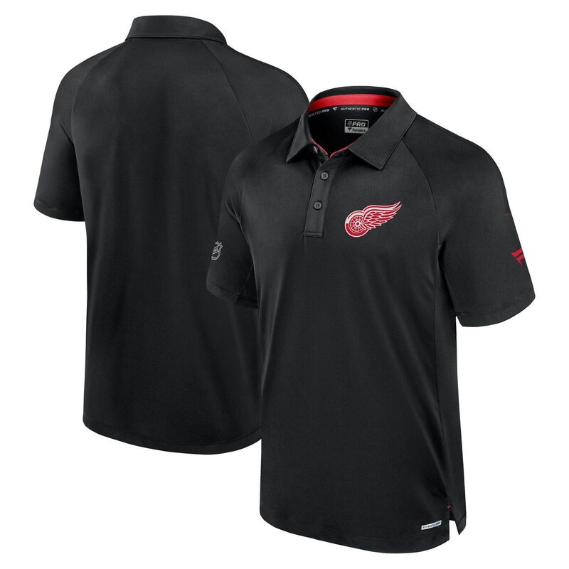 ̵ եʥƥ  T ȥåץ Men's Fanatics Black Detroit Red Wings Au...
