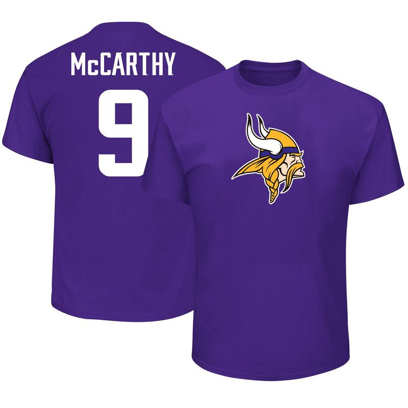 ̵ եʥƥ  T ȥåץ Men's Fanatics J.J. McCarthy Purple Minne...