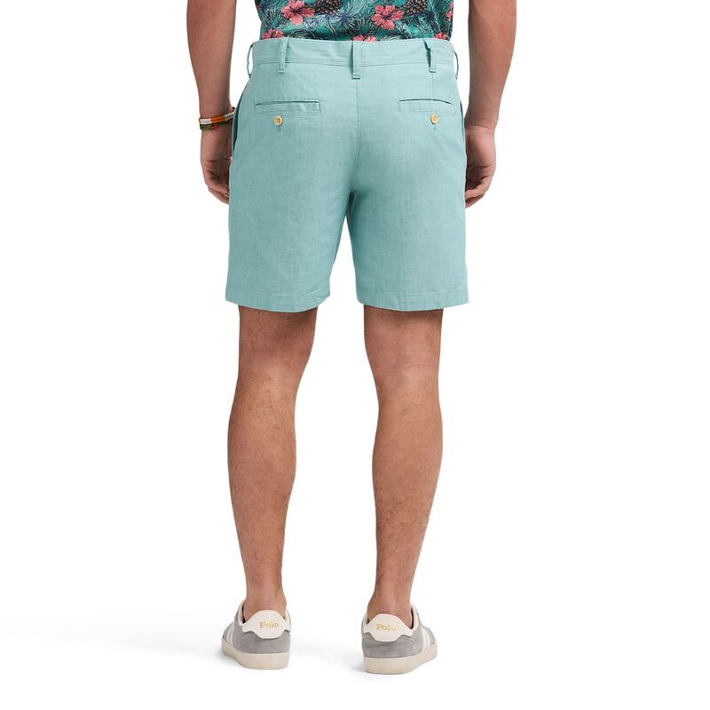 【送料無料】 アイゾッド メンズ ハーフパンツ・ショーツ ボトムス Men's IZOD 7-in. Flat Front Chambray Shorts Placid Blue