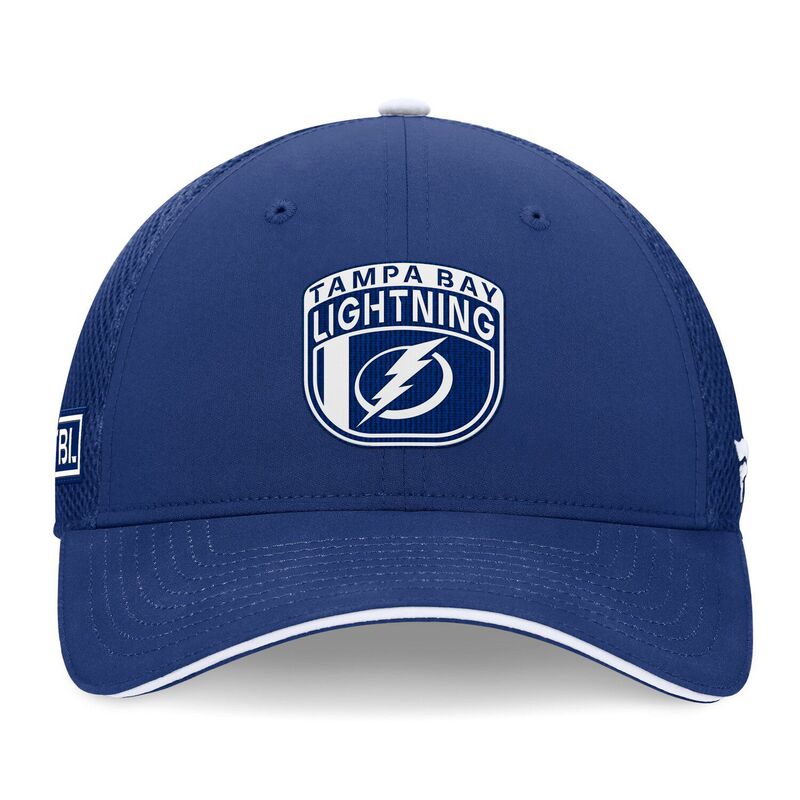 【送料無料】 ファナティクス メンズ 帽子 アクセサリー Men's Fanatics Blue Tampa Bay Lightning 2024 NHL Draft On Stage Trucker Adjustable Hat Lgh Blue