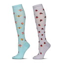 【送料無料】 メモイ レディース 靴下 アンダーウェア Women's 2 Pair Pack Therapeutic Compression Socks Bl...