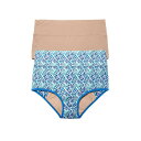 【送料無料】 コンフォート チョイス レディース パンツ アンダーウェア Comfort Choice Plus Size Cotton Spandex Inc...
