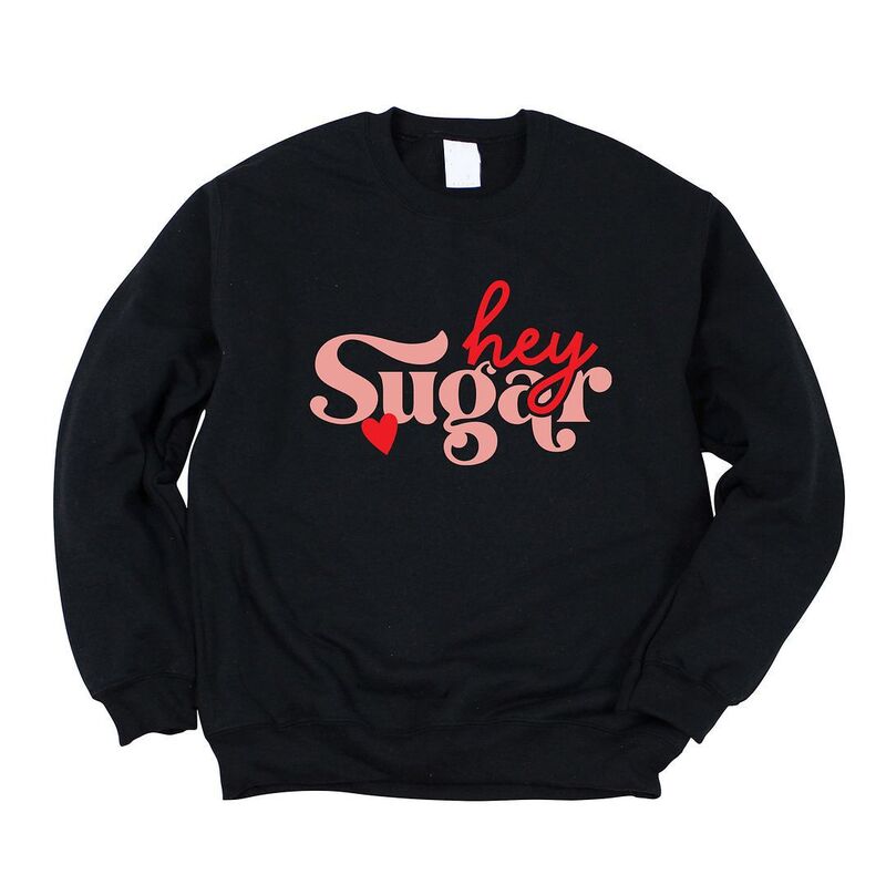 【送料無料】 Simply Sage Market レディース Tシャツ トップス Hey Sugar Heart Sweatshirt Midnight