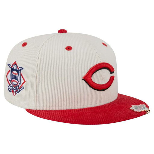 【送料無料】 ニューエラ メンズ 帽子 アクセサリー Men's New Era Cream/Red Cincinnati Reds Two-Tone Corduroy 59FIFTY Fitted Hat Red Beige 【送料無料】 ニューエラ メンズ 帽子 アクセサリー Men's New Era Cream/Red Cincinnati Reds Two-Tone Corduroy 59FIFTY Fitted Hat Red Beige