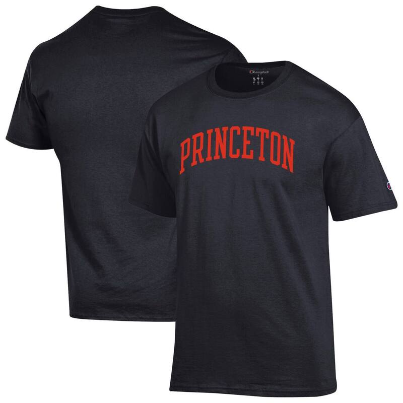 ̵ ԥ  T ȥåץ Men's Champion Black Princeton Tigers Basi...