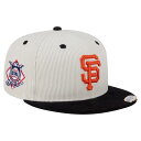 【送料無料】 ニューエラ メンズ 帽子 アクセサリー Men's New Era Cream/Black San Francisco Giants Two-Tone Corduroy 59FIFTY Fitted Hat Gnt Beige