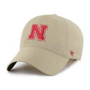 【送料無料】 フォーティセブンブランド メンズ 帽子 アクセサリー Men's '47 Khaki Nebraska Huskers Clean Up brrr Adjustable Hat Neb Beig K(4)