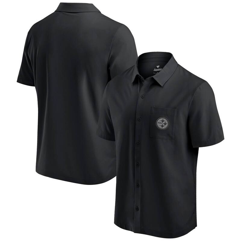 ̵ եʥƥ  T ȥåץ Men's Fanatics Black Pittsburgh Steelers ...